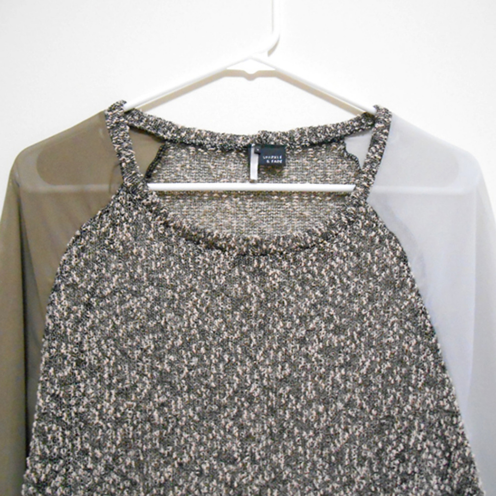 Urban Outfitters Sparkle & Fade Color Block Blouse - Picture 2 of 8